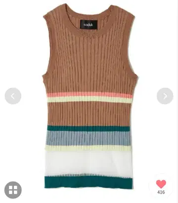 미사용 새상품 breeze knit tank top
