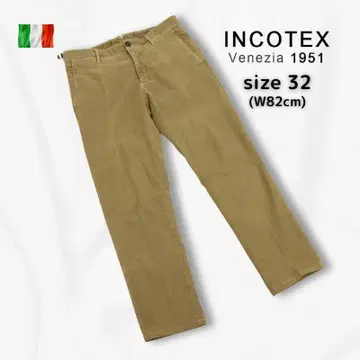 INCOTEX 코튼 트레치 슬랙스 32(W82cm) 베이지 봄/가을/겨울