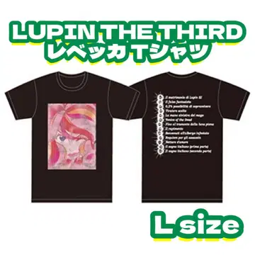 루팡 3세 레베카 티셔츠 블랙 L 사이즈 미개봉 새상품