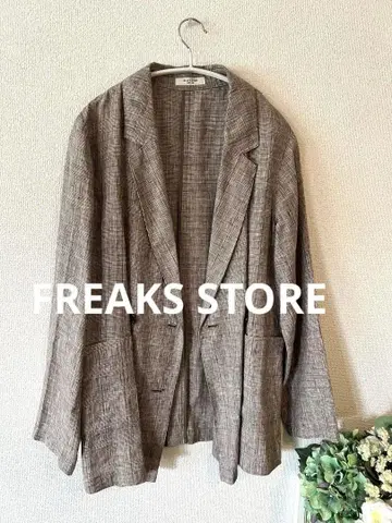 FREAK'S STORE 체크 무늬 테일러드 자켓