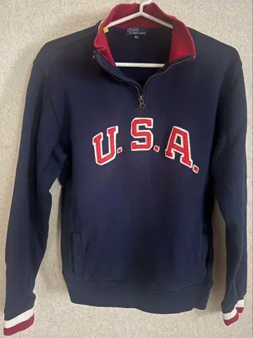 폴로 바이 랄프 로렌 U.S.A. 하프 지퍼 맨투맨