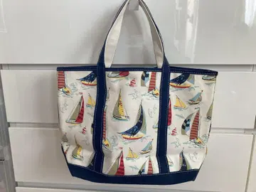 레어 L.L.Bean 토트백 요트 패턴 lot 택 미디엄