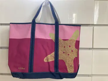미사용 레어 L.L.Bean 토트백 불가사리 패턴 lot 택 라지