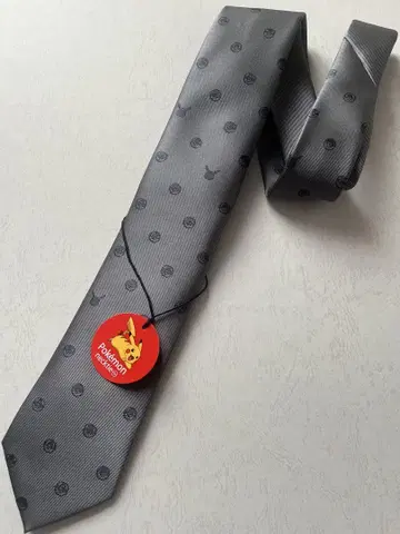 POKEMON 포켓몬 몬스터볼 넥타이 그레이