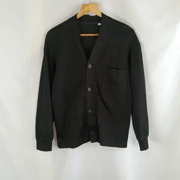 UNIQLO U 프렌치 리브 가디건 블랙 M 사이즈 B3241