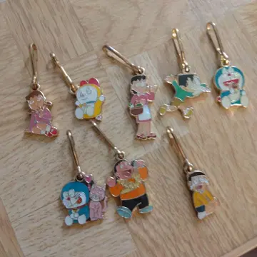 쁘띠 코레 도라에몽 키링 스트랩 메탈 참 레트로 레어