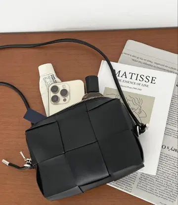 블랙 숄더백 백 컴팩트 귀여움