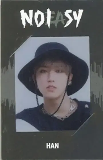 StrayKids NOEASY HAN 트레이딩 카드 검은색 테두리