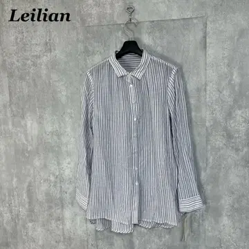 새상품 Leilian 스트라이프 셔츠 블라우스 9호