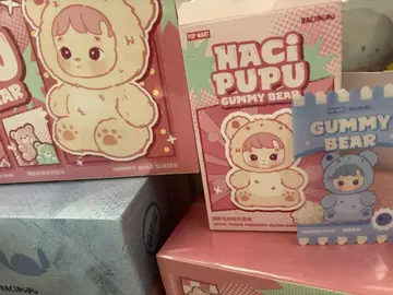 HACIPUPU Gummy Bear 봉제 인형 POP MART 블루