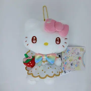 산리오 딸기신문 헬로키티 볼체인 마스코트 키링