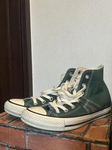 CONVERSE ALL STAR 그린 하이컷 스니커즈