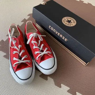 컨버스 빨간색 레드 스니커즈 23cm