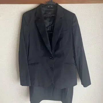 175~180cm용 LES MUES 블랙 수트 취업 정장 스커트
