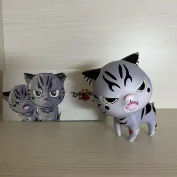 morimeiworks Zombcats 그레이 고양이 피규어 소프트 비닐