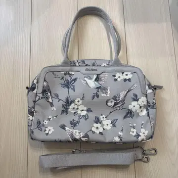 Cath Kidston 숄더백 꽃과 새 브리티시 버드 그레이