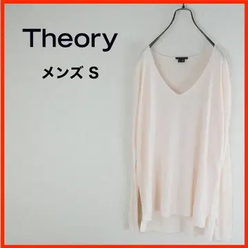 A3499*Theory*V넥*썸머 스웨터*마 혼방*S*라이트 핑크