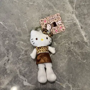 헬로키티 마스코트 참 브라운 발길이 긴 키티 산리오
