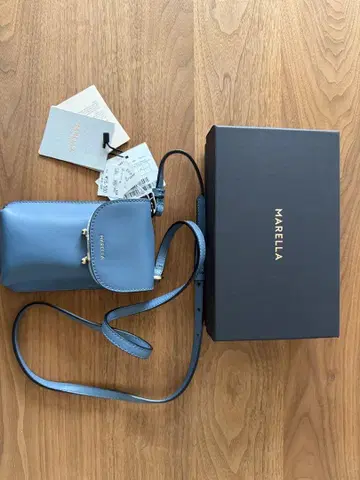MARELLA 스마트폰 숄더백 블루