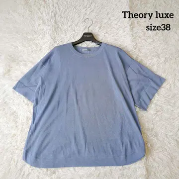Theory luxe 띠어리 럭스 썸머 니트 반팔 블루 계열 38