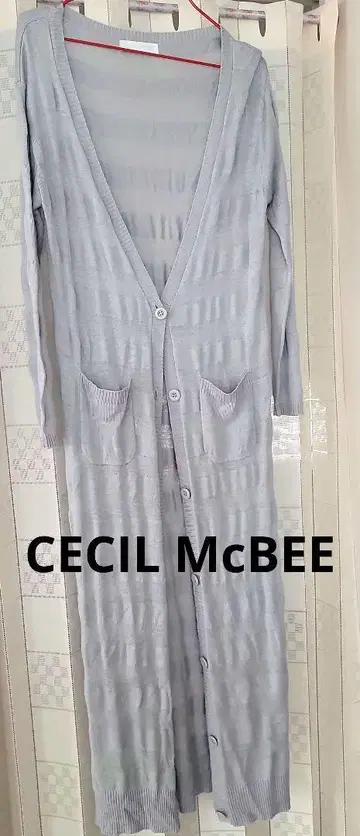CECIL Mc BEE 롱 가디건 보더
