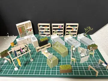 건축 모형 부속품 1/50 주택 세트