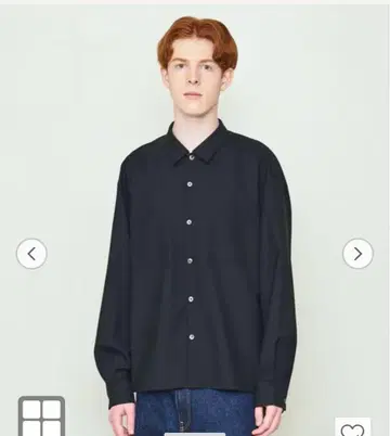 UNITED ARROWS & SONS 블랙 긴팔 셔츠