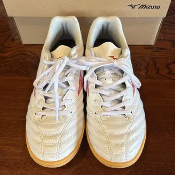 Mizuno 풋살화 화이트/레드