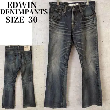 EDWIN 빈티지 청바지 데님 팬츠 블루 30