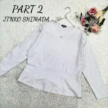 [파트2 준코 시마다] 여성용 풀오버 상의 페플럼 3L