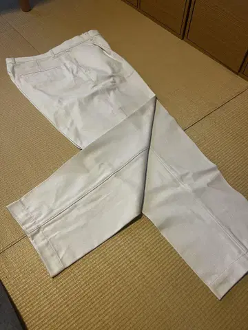 스티븐 앨런 원플리츠 데님 슬랙스