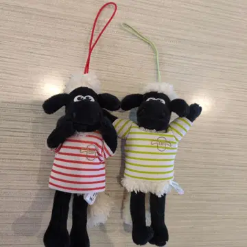 Shaun the Sheep 스트라이프 키링 2개 세트