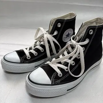 컨버스 ALLSTAR 블랙 하이컷 스니커즈 캔버스 새상품급