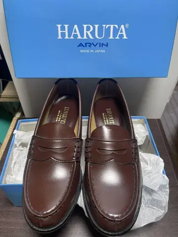 HARUTA ARVIN 브라운 로퍼 23cm EE