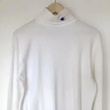 90s 챔피온 눈이 있는 하이넥 터틀넥 긴팔 티셔츠 롱T