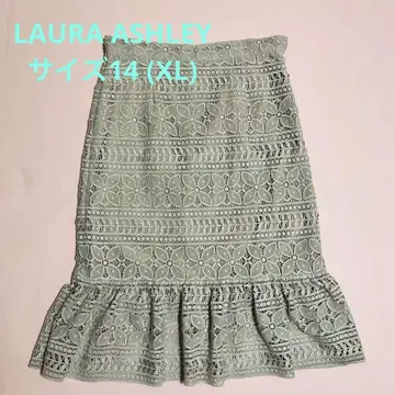로라 애슐리 LAURA ASHLEY 레이스 스커트 14호 XL
