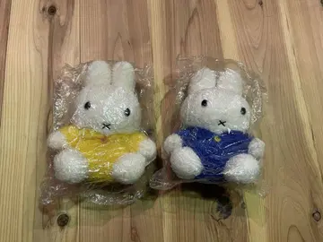 미피 봉제 인형 세트 (옐로우 컬러, 파란색)