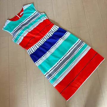marimekko 마리메꼬 무릎 기장 원피스 슬리브리스 수박