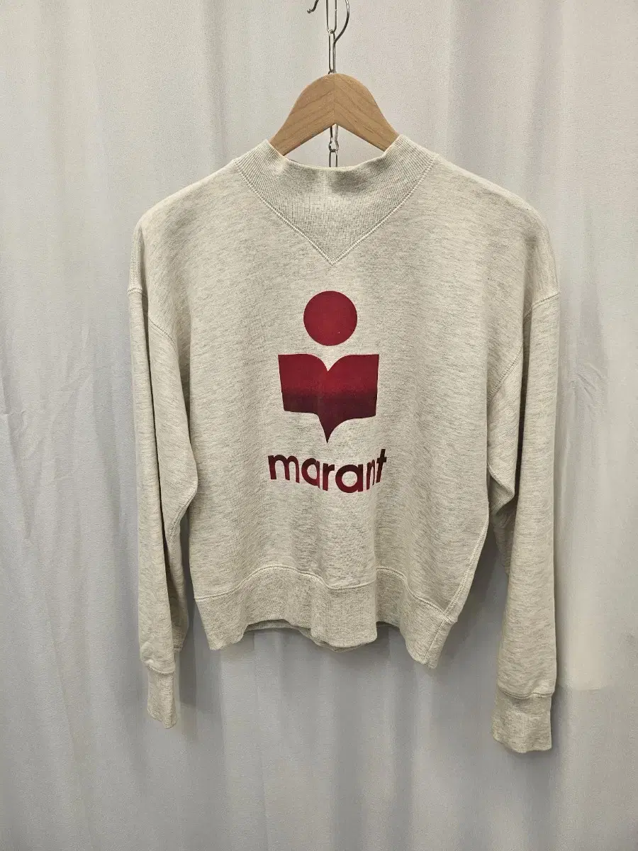 이자벨마랑 ISABEL MARANT 여성 벨벳 로고 맨투맨 36