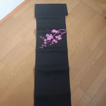 블랙 베이스 벚꽃 자수 오비