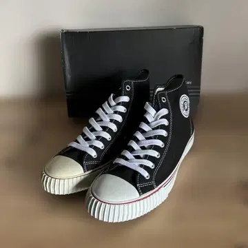 미사용품 PF-FLYERS 센터 하이 버건디 27.5cm 블랙