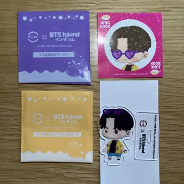 스시로 BTS 콜라보 아크릴 스탠드 스티커 세트