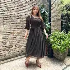 CINEMATIQ 로레인 원피스 브라운 전 스즈키 씨 시네마틱