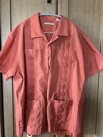 HAVANERA 자수 반팔 셔츠 2XL