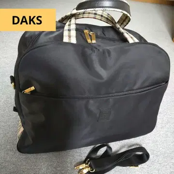 닥스 DAKS 블랙 나일론 보스턴 백