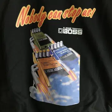 무료배송 80년대 BOSS 프린트 T셔츠