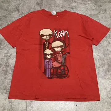 "KORN 콘 00s 밴딩 티셔츠