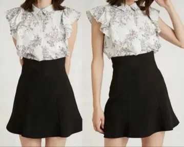 SNIDEL 스나이델 플레어 미니 스커트 숏 팬츠 SWFP221171