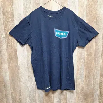 PRIMAL 티셔츠 XL 네이비 포켓 부착