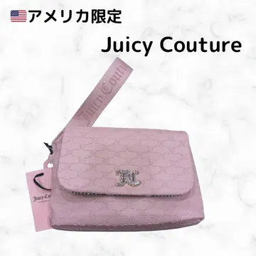 미국 한정판] Juicy Couture 핑크 파우치 로고 엠보